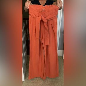 Urban Outfitters Burnt Orange Wide Cut Pants